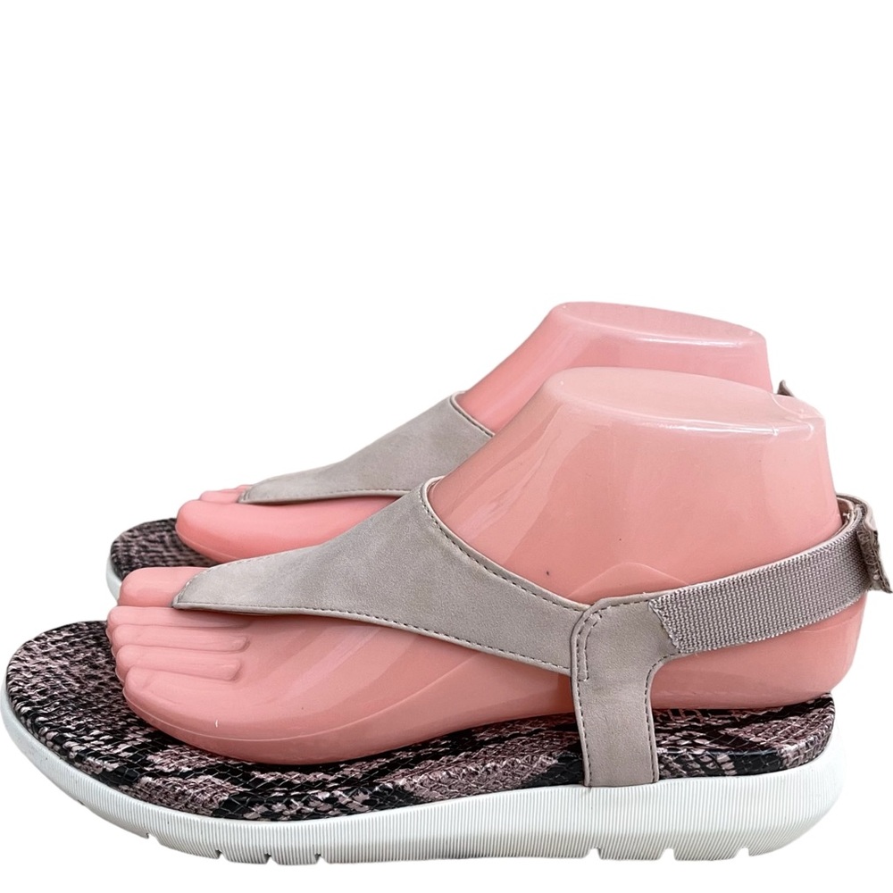 Naturalizer Meghan Sandal, Women's Size 6 Sand Drift‎ MSRP $89 Euc Hook Loop